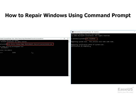 how to repair windows 10 using command prompt and the importance of backups before making major system changes